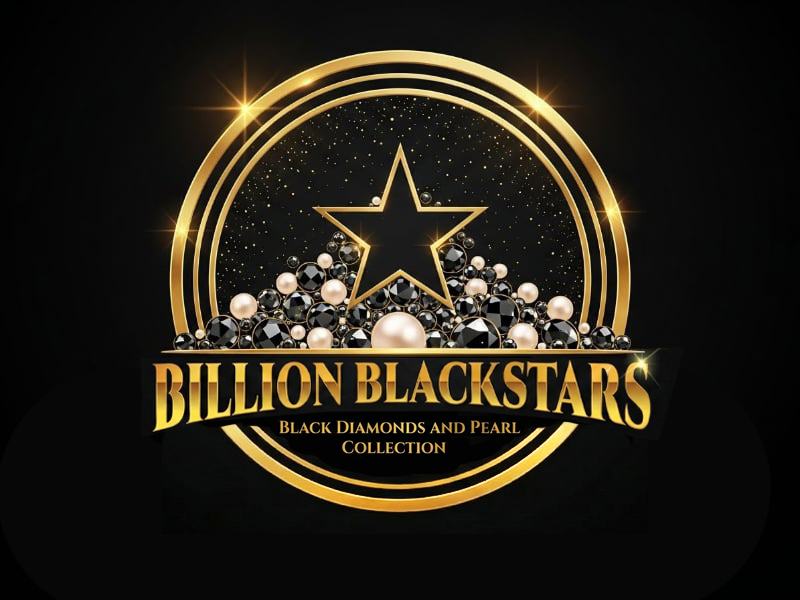 Billion Blackstar Black Diamonds and Pearl Collection logo design by cwrproject