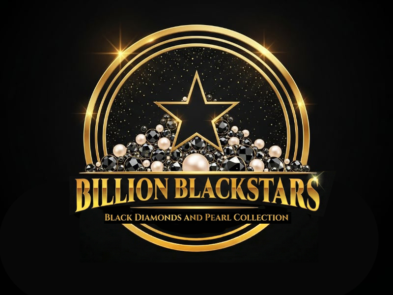 Billion Blackstar Black Diamonds and Pearl Collection logo design by cwrproject