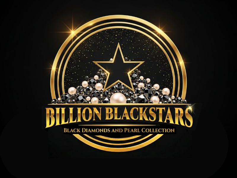 Billion Blackstar Black Diamonds and Pearl Collection logo design by cwrproject