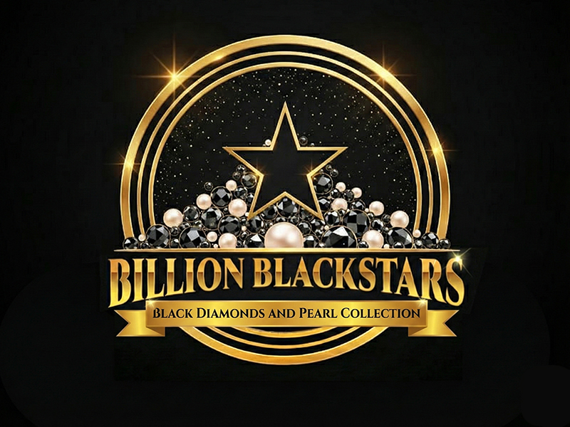 Billion Blackstar Black Diamonds and Pearl Collection logo design by cwrproject