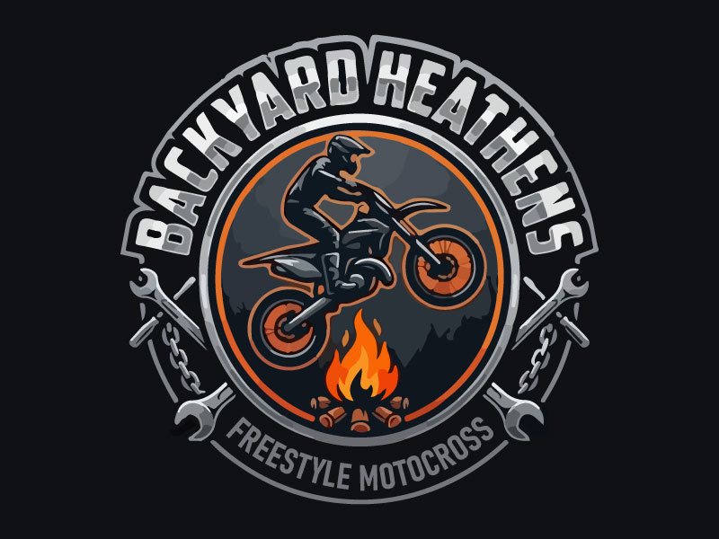 Backyard Heathens logo design by Bad Boy