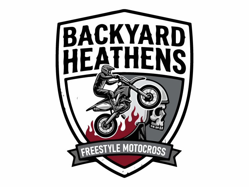 Backyard Heathens logo design by Bad Boy