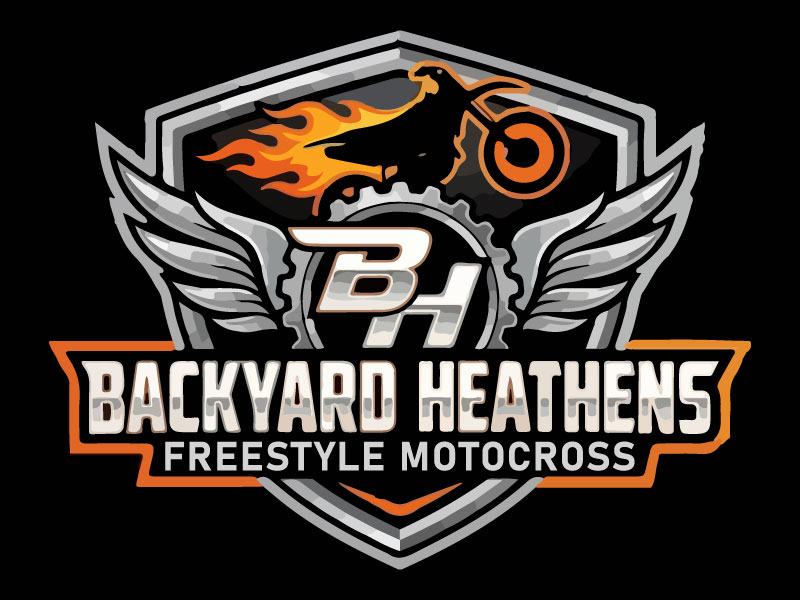 Backyard Heathens logo design by Bad Boy