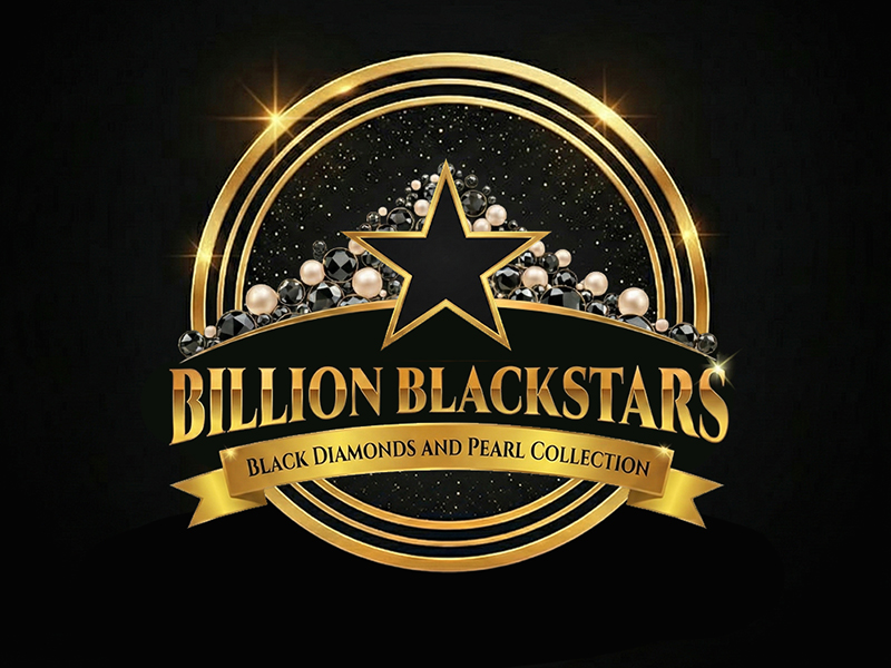 Billion Blackstar Black Diamonds and Pearl Collection logo design by cwrproject