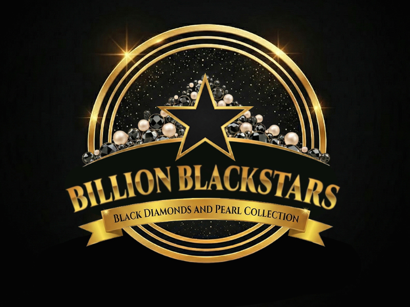 Billion Blackstar Black Diamonds and Pearl Collection logo design by cwrproject