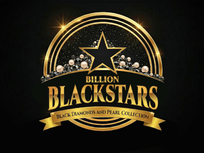 Billion Blackstar Black Diamonds and Pearl Collection logo design by cwrproject