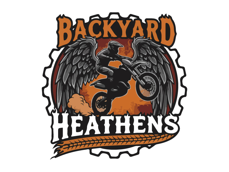 Backyard Heathens logo design by King