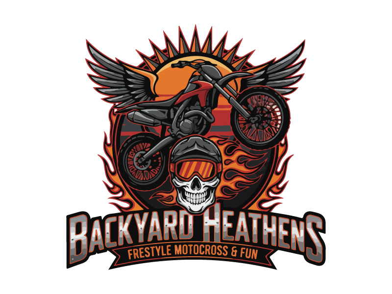 Backyard Heathens logo design by King