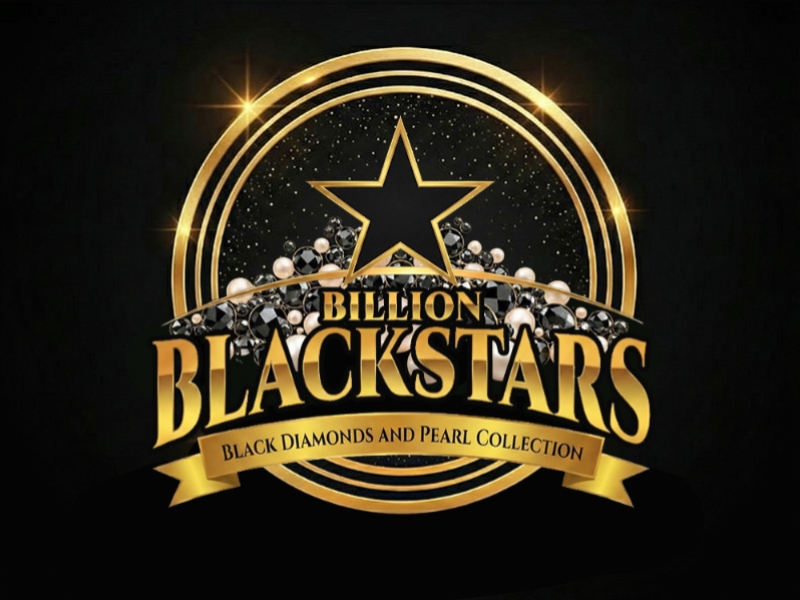 Billion Blackstar Black Diamonds and Pearl Collection logo design by cwrproject