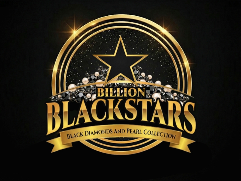 Billion Blackstar Black Diamonds and Pearl Collection logo design by cwrproject