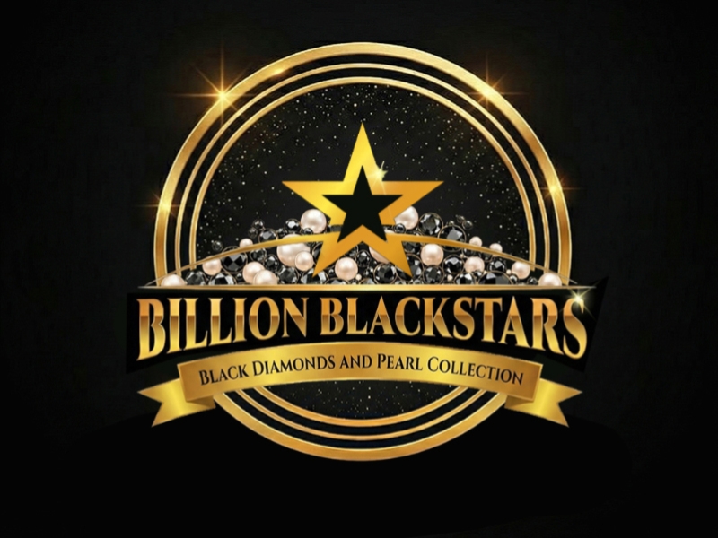 Billion Blackstar Black Diamonds and Pearl Collection logo design by cwrproject