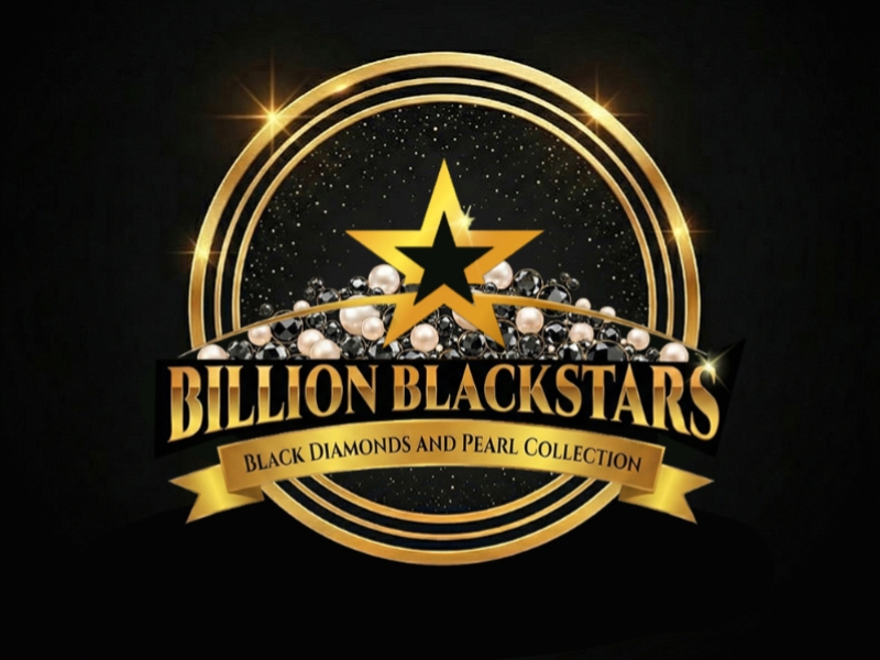 Billion Blackstar Black Diamonds and Pearl Collection logo design by cwrproject