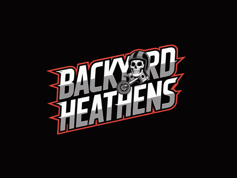 Backyard Heathens logo design by Poki