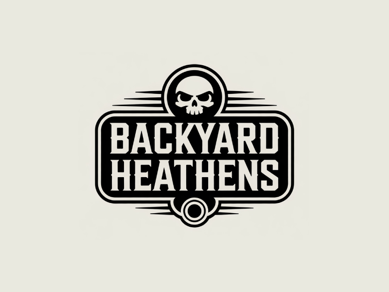 Backyard Heathens logo design by Poki
