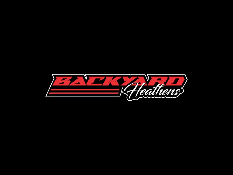 Backyard Heathens logo design by oke2angconcept