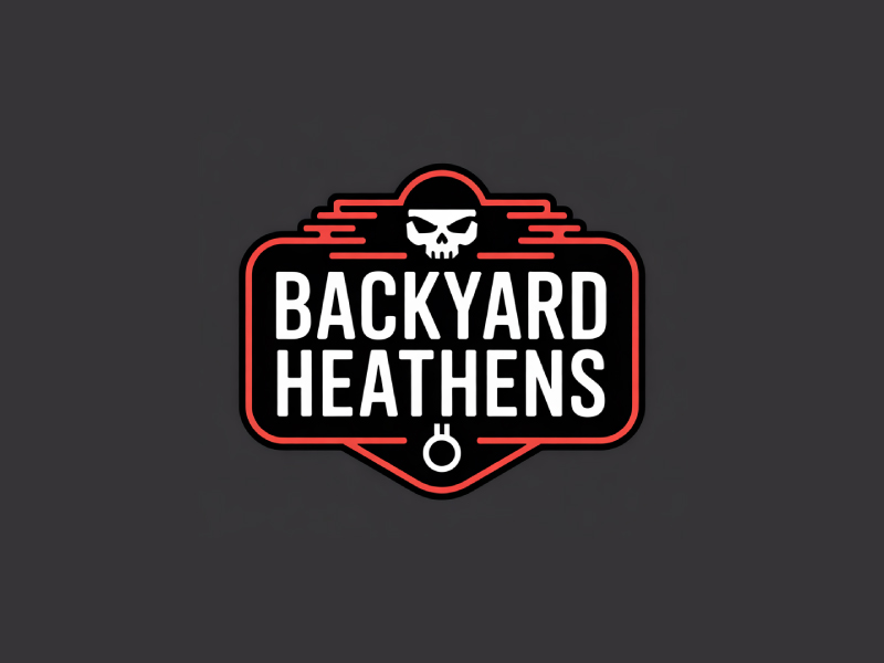 Backyard Heathens logo design by Poki