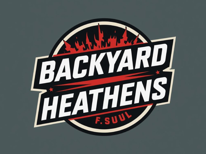 Backyard Heathens logo design by Mr uink
