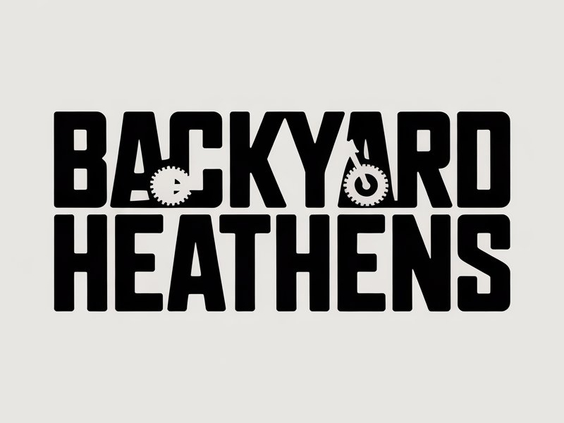 Backyard Heathens logo design by Mr uink