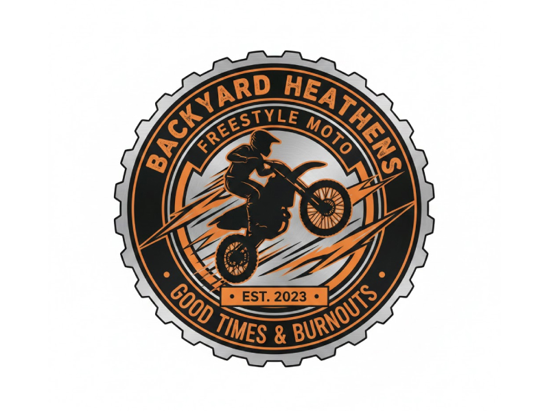 Backyard Heathens logo design by Mr uink