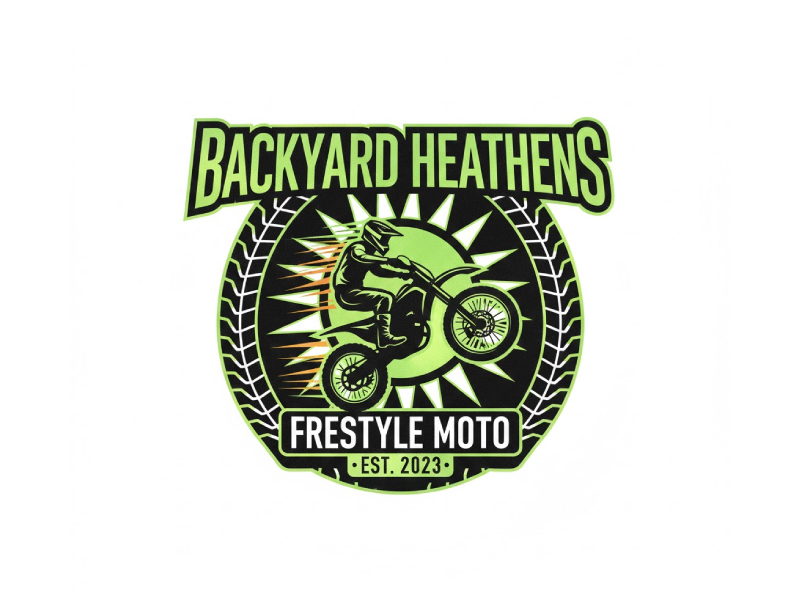 Backyard Heathens logo design by Mr uink