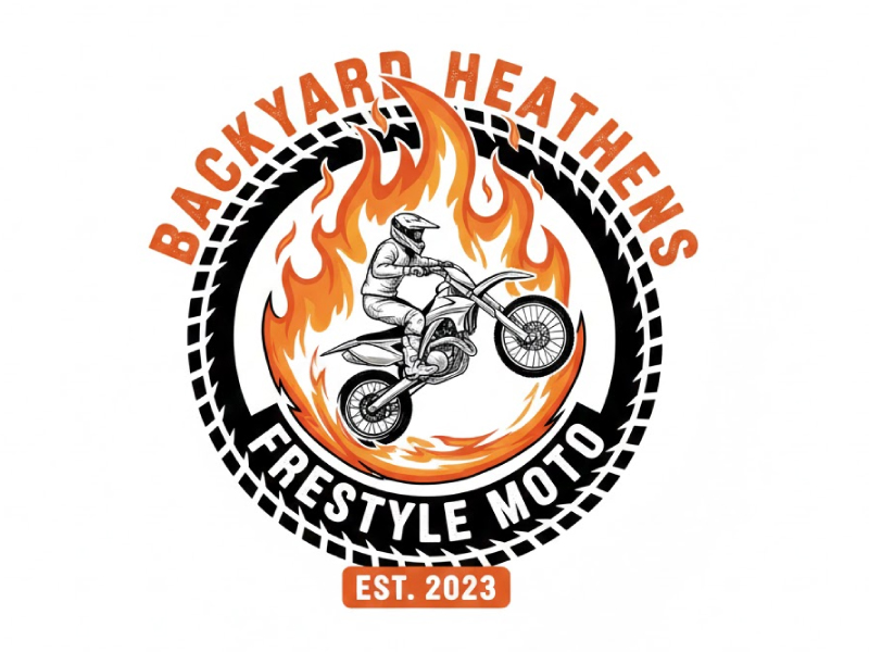 Backyard Heathens logo design by Mr uink