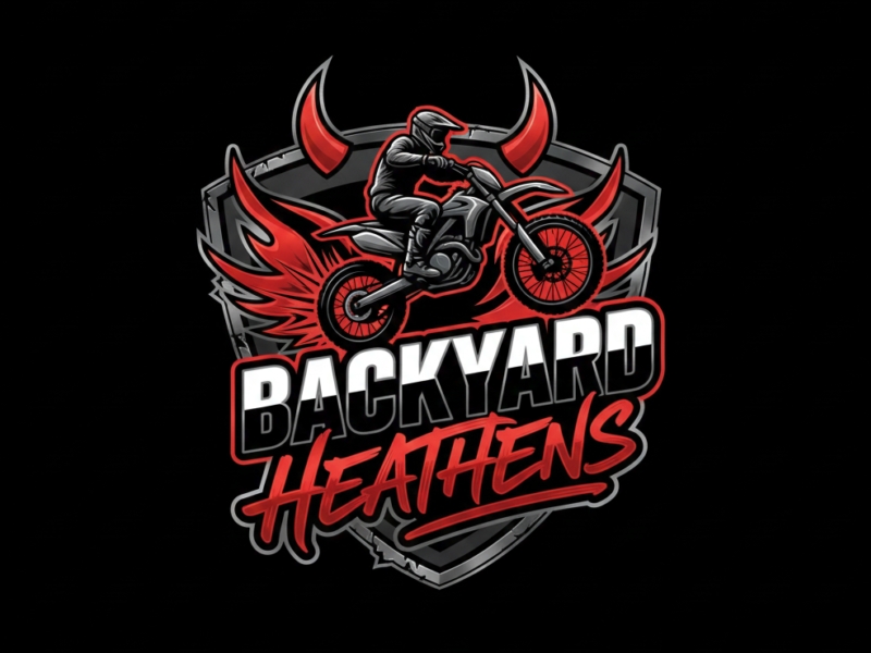 Backyard Heathens logo design by FIAFAI