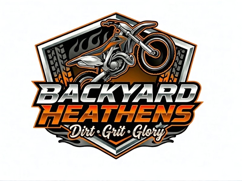 Backyard Heathens logo design by mjmdesigns