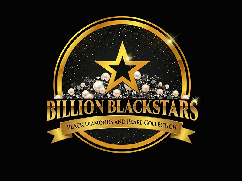 Billion Blackstar Black Diamonds and Pearl Collection logo design by cwrproject