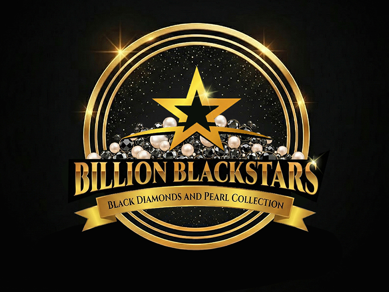 Billion Blackstar Black Diamonds and Pearl Collection logo design by cwrproject