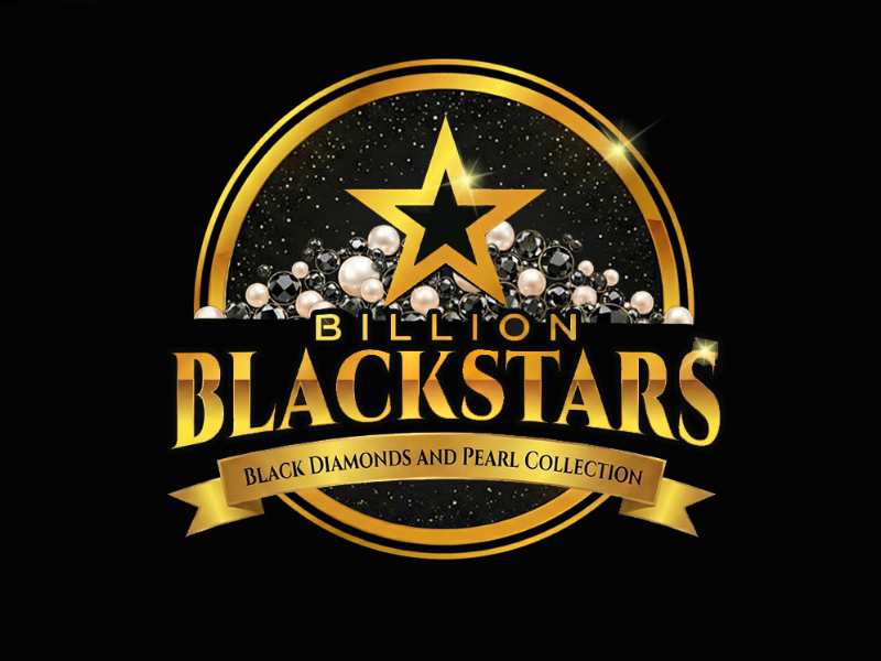 Billion Blackstar Black Diamonds and Pearl Collection logo design by cwrproject