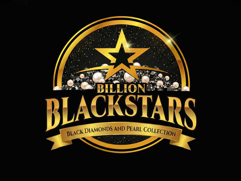 Billion Blackstar Black Diamonds and Pearl Collection logo design by cwrproject