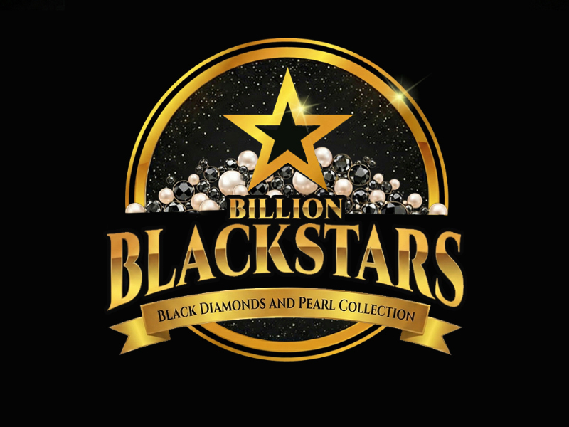 Billion Blackstar Black Diamonds and Pearl Collection logo design by cwrproject