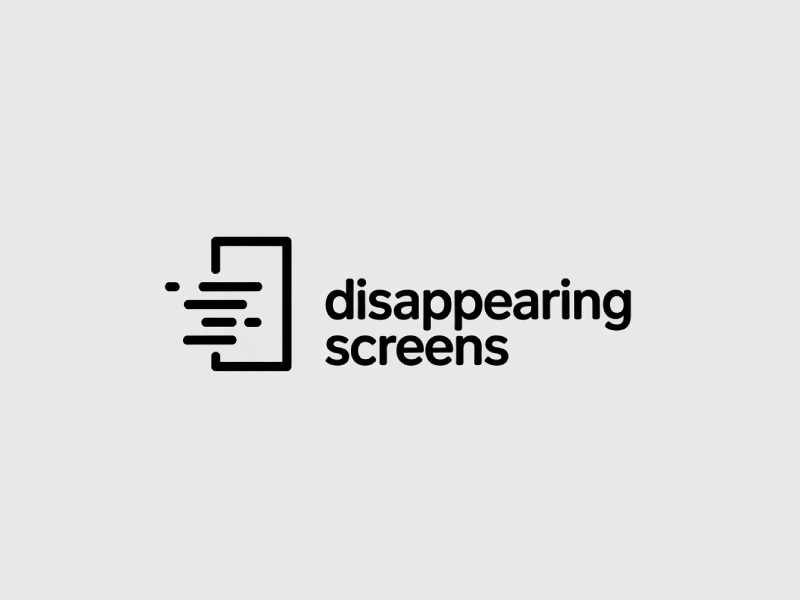 Disappearing Screens logo design by Poki