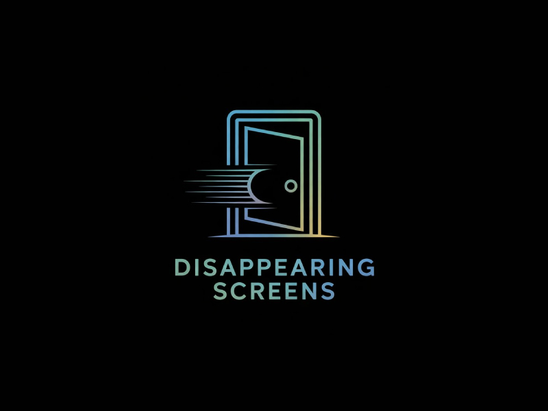 Disappearing Screens logo design by Poki