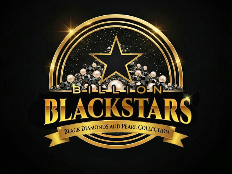 Billion Blackstar Black Diamonds and Pearl Collection logo design by cwrproject