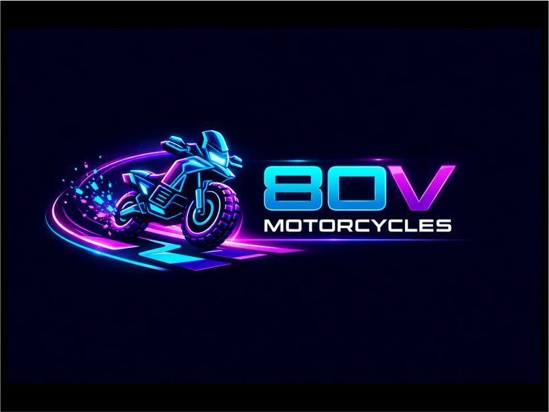 80v, 80V, 80v.motorcycles, or 80V.MOTORCYCLES or none logo design by amazing