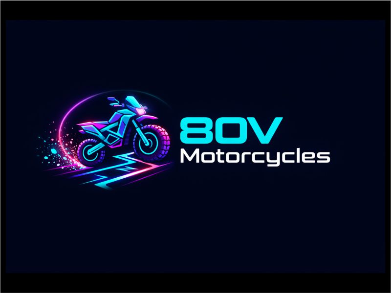 80v, 80V, 80v.motorcycles, or 80V.MOTORCYCLES or none logo design by fitriangga