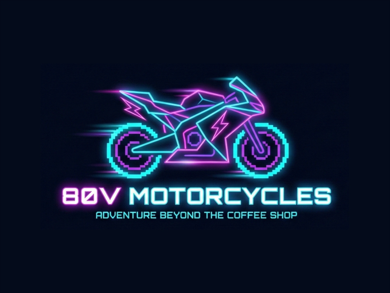 80v, 80V, 80v.motorcycles, or 80V.MOTORCYCLES or none logo design by Bambang Bang
