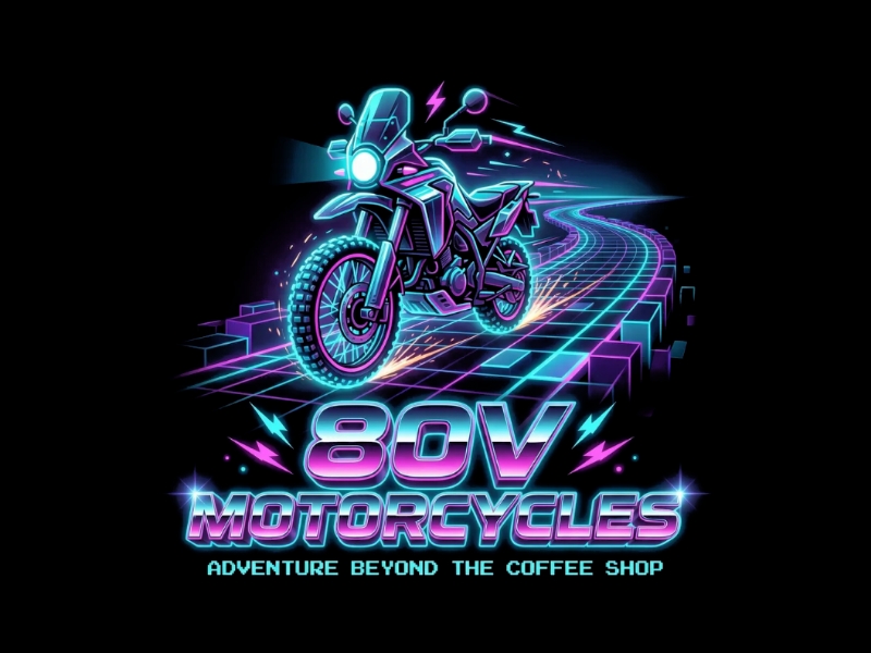 80v, 80V, 80v.motorcycles, or 80V.MOTORCYCLES or none logo design by Marena