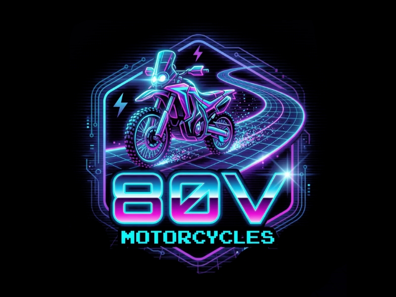 80v, 80V, 80v.motorcycles, or 80V.MOTORCYCLES or none logo design by Marena
