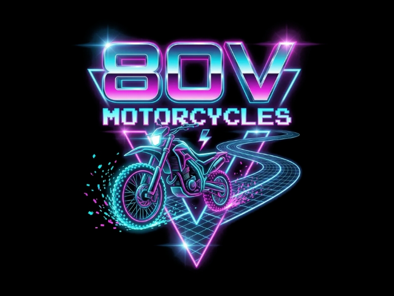 80v, 80V, 80v.motorcycles, or 80V.MOTORCYCLES or none logo design by Marena