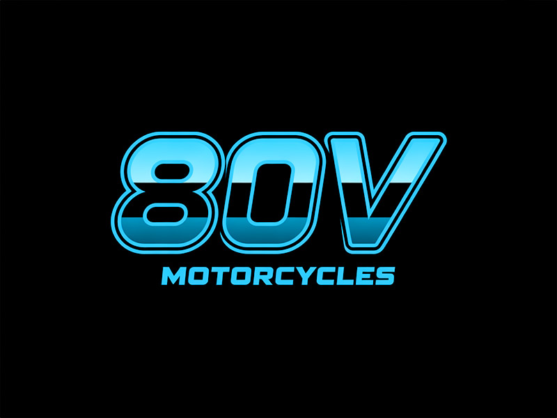 80v, 80V, 80v.motorcycles, or 80V.MOTORCYCLES or none logo design by IamSoya