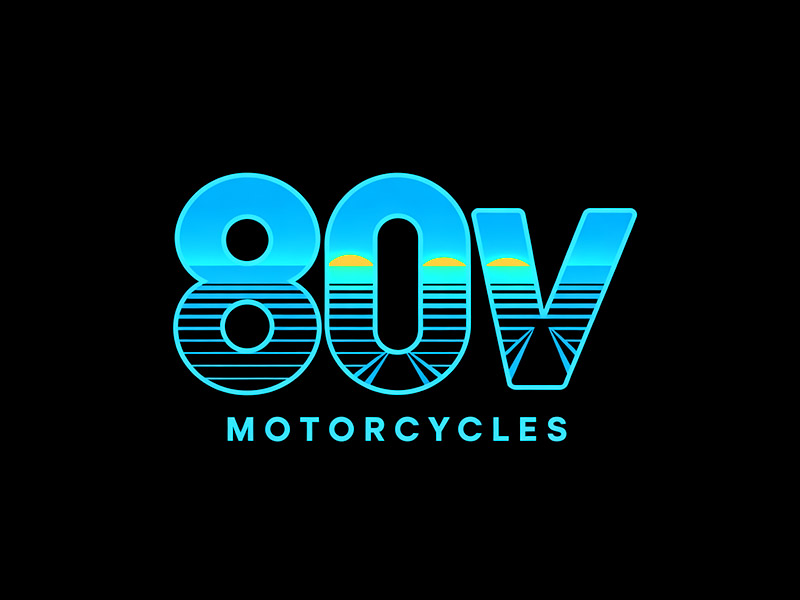 80v, 80V, 80v.motorcycles, or 80V.MOTORCYCLES or none logo design by IamSoya