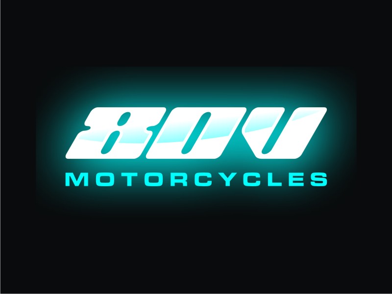 80v, 80V, 80v.motorcycles, or 80V.MOTORCYCLES or none logo design by Artomoro