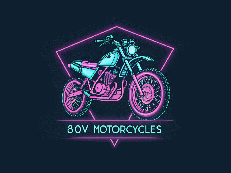 80v, 80V, 80v.motorcycles, or 80V.MOTORCYCLES or none logo design by Bright Ritchil