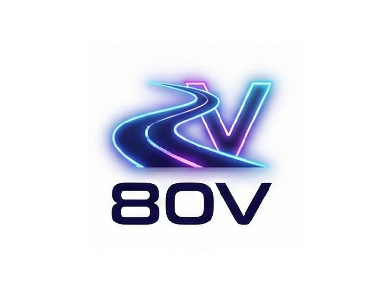 80v, 80V, 80v.motorcycles, or 80V.MOTORCYCLES or none logo design by iffikhan