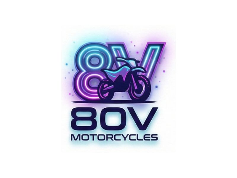 80v, 80V, 80v.motorcycles, or 80V.MOTORCYCLES or none logo design by iffikhan