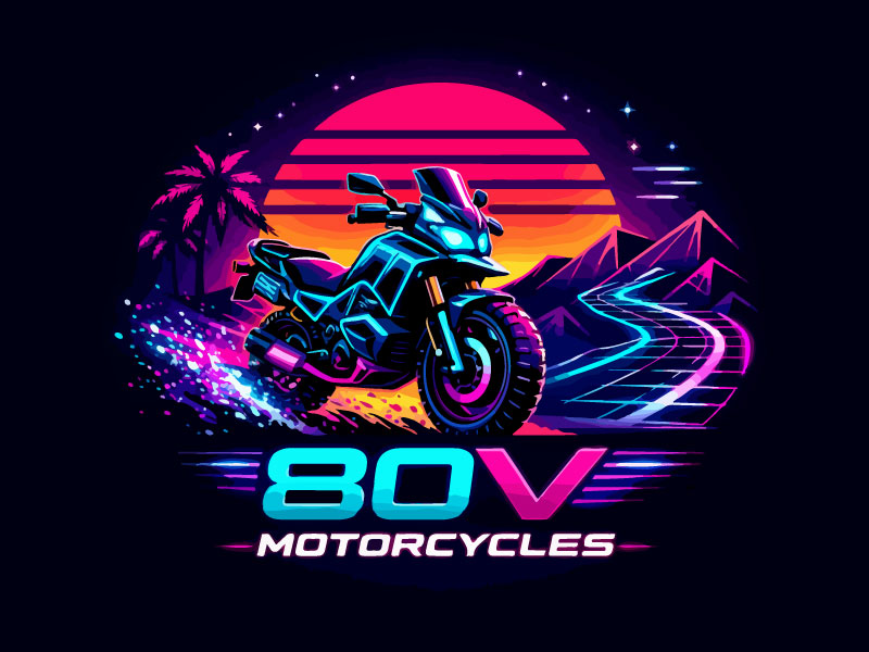 80v, 80V, 80v.motorcycles, or 80V.MOTORCYCLES or none logo design by Bad Boy