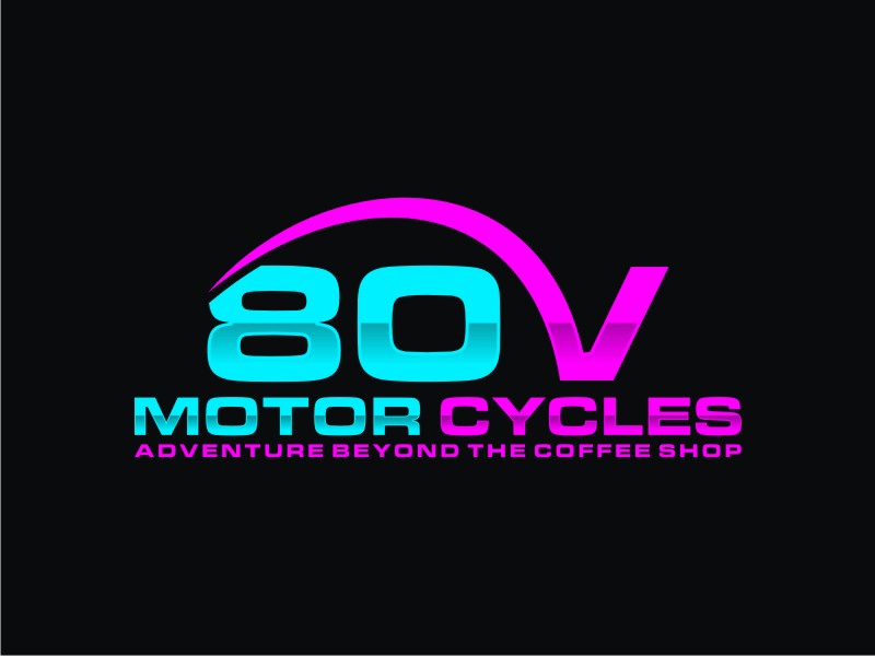 80v, 80V, 80v.motorcycles, or 80V.MOTORCYCLES or none logo design by Artomoro