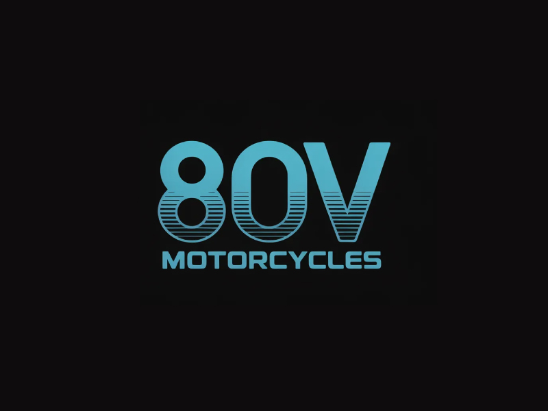 80v, 80V, 80v.motorcycles, or 80V.MOTORCYCLES or none logo design by Poki